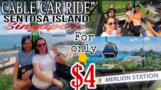 Singapore CABLE CAR JOYRIDE -$4 (residents)IMBIAH STATION to Seloso point station #sgvlog #exploresg