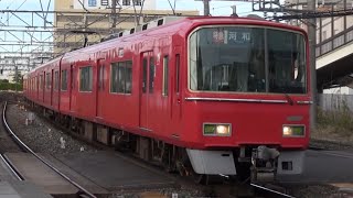 356列車 特急 河和行 名鉄 3700系3703F④ 神宮前駅 到着 警笛あり 2023年12月18日(月)撮影