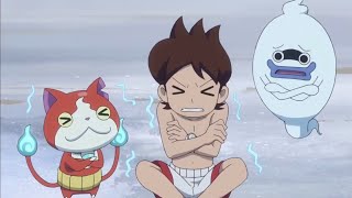 Boy gets frozen as he can’t summon right Yokai version to warm up.