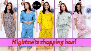 Clovia Cute Nightsuits Haul | Clovia Affordable Night Dresses/ Nightsuits Haul | #clovia Haul