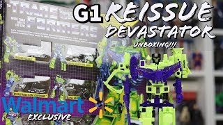 Transformers G1 Devastator Walmart Exclusive Reissue In Vintage Packaging Unboxing!!!