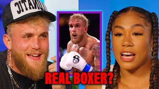 Does Alycia Baumgardner Think Jake Paul Is A REAL Boxer?