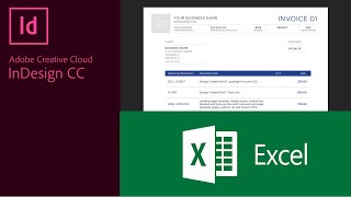 Invoice Auto Numbering InDesign and Microsoft Excel