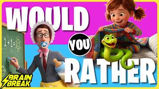 April Fools Day Brain Break for Kids ⚡️ Would You Rather ⚡️ Freeze Dance ⚡️ Just Dance