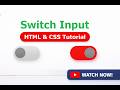 Stylish HTML & CSS Toggle Switch for Web Forms
