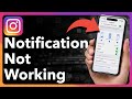 How To Fix Instagram Notifications Not Working On iPhone