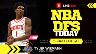 NBA DFS Today Thursday 2/6 Draftkings \u0026 FanDuel | NBA Picks \u0026 Slate Breakdown