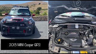 2013 MINI COOPER GP2 John Cooper Works walk around tour and ride The gorilla and i try to fit in it