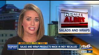 RECALL ALERT: Salad & wrap products recalled for Cyclospora