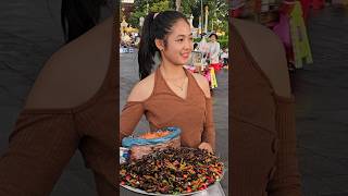 Hardworking 17 Year Old Girl Selling Fried Crickets