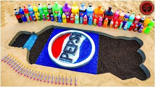 How to make Giant PEPSI bottle with Orbeez, Big Fanta, Coca Cola, Chupa Chups, Soda and Mentos New