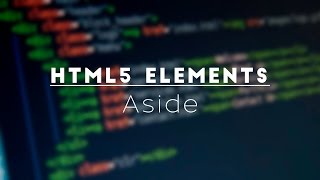 HTML 5 Aside Element