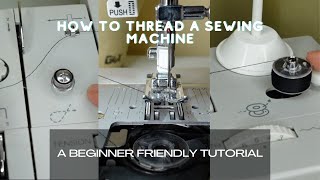 How to thread a sewing machine for beginners | Singer Heavy Duty 4423 | wig making 101