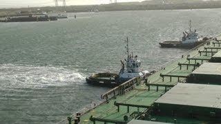 Time Lapse: Capesize bulkcarrier PROUD arriving at Rotterdam EMO terminal.