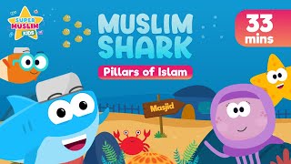 Muslim Shark - The Pillars of Islam - (Extended 33 Mins) Kids Song (Nasheed) - Vocals Only