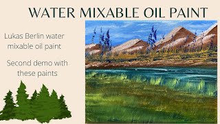 Lukas Berlin Water Mixable Oil Paint Demo (No Medium)