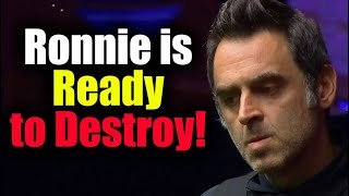 Ronnie O'Sullivan Gets to Work Right Away!