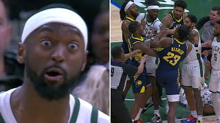 Bobby Portis FURIOUS After Giannis Was Fouled Hard by Pacers