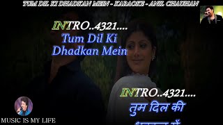 Tum Dil Ki Dhadkan Mein Karaoke With Scrolling Lyrics Eng  & हिंदी