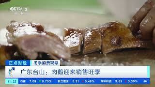 [正点财经]冬季消费观察 广东台山：肉鹅迎来销售旺季|CCTV财经