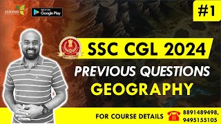 SSC CGL - GEOGRAPHY- യിലെ പ്രധാന ചോദ്യങ്ങൾ - Previous Year Questions