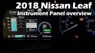 40kWh Nissan Leaf - Instrument Panel overview