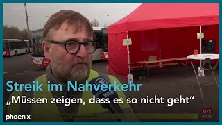 Michael Munkler zum Streik im öffentlichen Nahverkehr am 21.02.25