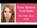 Color Analysis - Red Hair, Blue Eyes