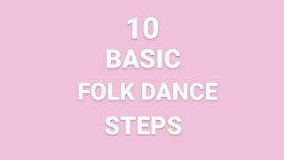 10 BASIC FOLK DANCE STEPS #dance#folkdance