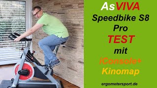 Asviva Speedbike S8 Pro im Test mit Anleitung iConsole+ und Kinomap App