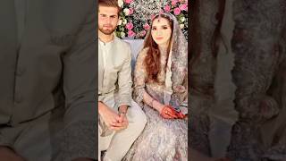 Shaheen shah Afridi with his wife