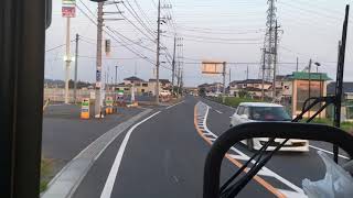 路線バス 前面展望 車窓 常陸太田駅→大甕駅/ 日立電鉄バス 常陸太田1759発