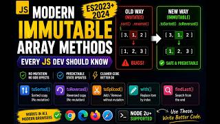 5 New JavaScript ES2024 Array Methods You Haven’t Tried Yet - Explained in 5 minutes | Tutorial 2026