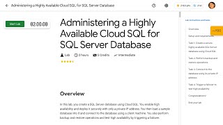 Administering a Highly Available Cloud SQL for SQL Server Database