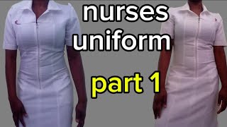 Nurse Uniform drafting and cutting tutorial/beginner friendly