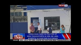 NTVL: Ilang kaalyado sa pulitika at mga tagasuporta ni Sen. De Lima, bumisita sa kanyang kulungan