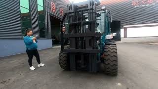 Land tigers series 3.5tons rough terrain forklift,2.2 meters high, can work in basement, Kaystar