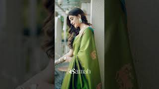 Samah Woven, Embellished, Self Design Banarasi Silk Blend, Jacquard Saree  (Green, Multicolor)