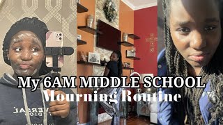 MY 6AM MIDDLE SCHOOL MORNING ROUTINE! | ItsDamiya