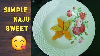 Kaju sweet || இனி வீட்டிலே செய்யலாம் முந்திரி ஸ்வீட்||How to prepared homemade kaju sweet