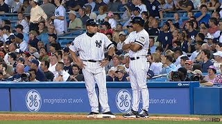 LAA@NYY: Pudge makes his Yankees debut