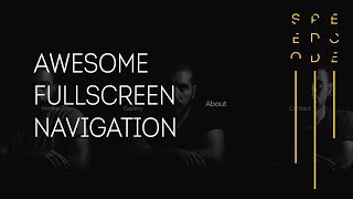 Awesome Fullscreen Navigation