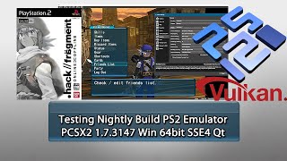 Testing Nightly Build PS2 Emulator PCSX2 1.7.3147 Win 64bit