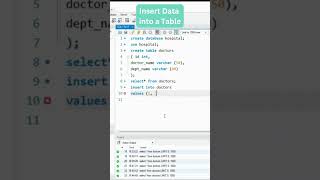 how to insert data into a table in SQL # SQL #mysql #mysqltutorials