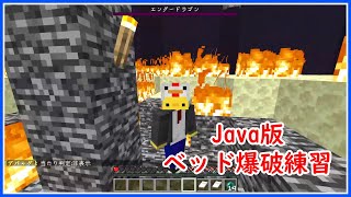 【マイクラJava版】ベッド爆破の練習から始めるエンドラRTA