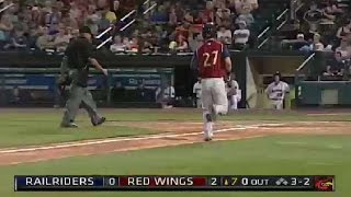 RailRiders' Refsnyder breaks up no-no