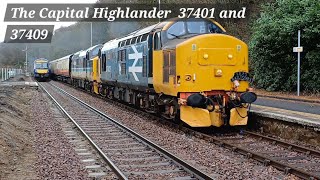 The Capital Highlander 37401 and 37409, 1Z37 Carlisle-Inverness on 8th February 2025