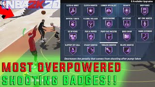 *NEW* BEST Shooting Badges in NBA 2k20! | WHY AM I MISSING WIDE OPEN SHOTS ON 2K20 .... ANSWERED