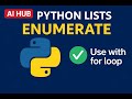 Python List | Video 6 | Enumerate function  |