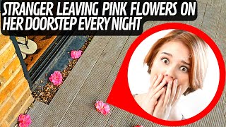 Woman Keeps Finding Pink Flowers On Her Porch, Until One Day She Realizes Why
